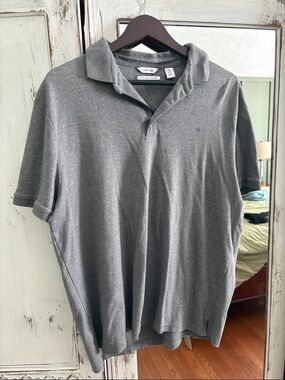 Calvin Klein Men's Gray Polo Shirt